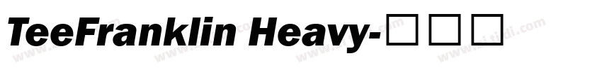 TeeFranklin Heavy字体转换